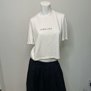 Theo White Graphic Short Sleeve Tee